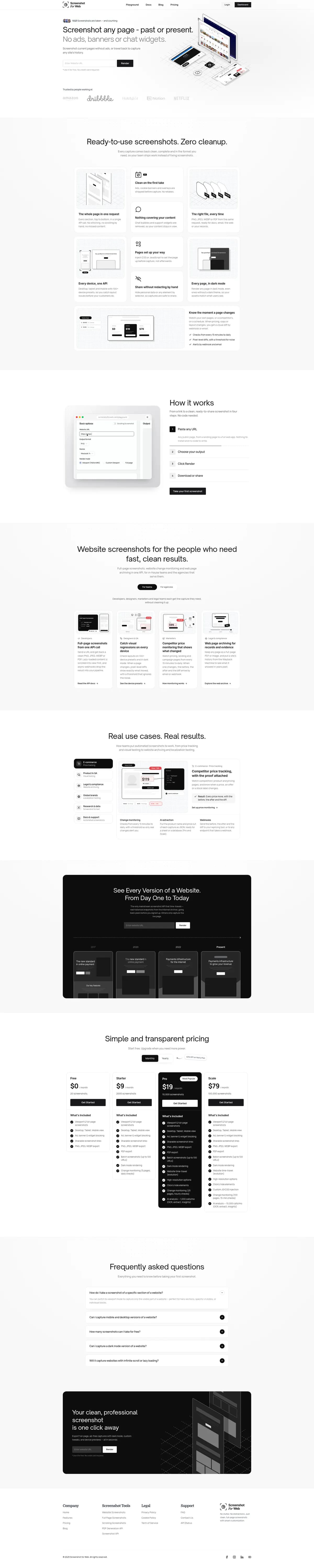 A whole web page captured from top to bottom